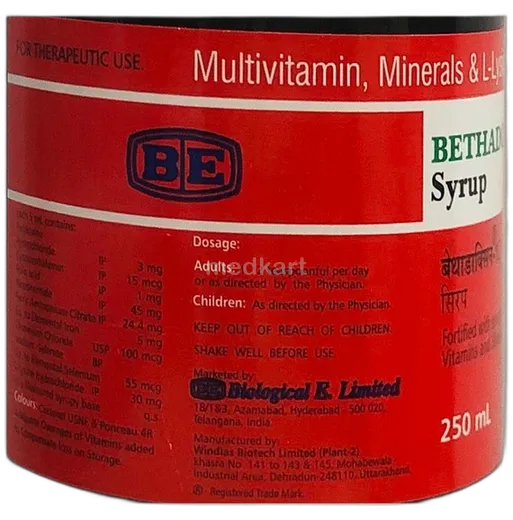 bethadoxin 12 syrup 250 ml